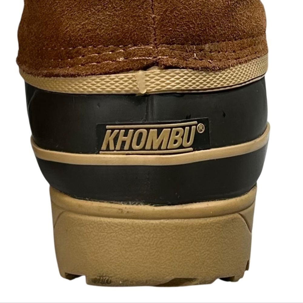 Khombu Allie Waterproof Brown Faux Fur Winter Lace-Up Duck Boots Size 7 - Picture 6 of 13